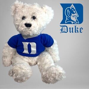 DUKE White Teddy Bear